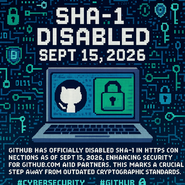 GitHub Disables SHA-1 in HTTPS to Strengthen Security